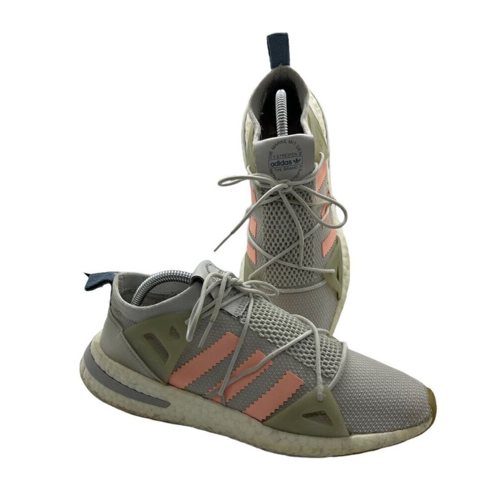 Adidas Boost Originals Arkyn Running Shoes Women's Size 10 Grey Orange B37071